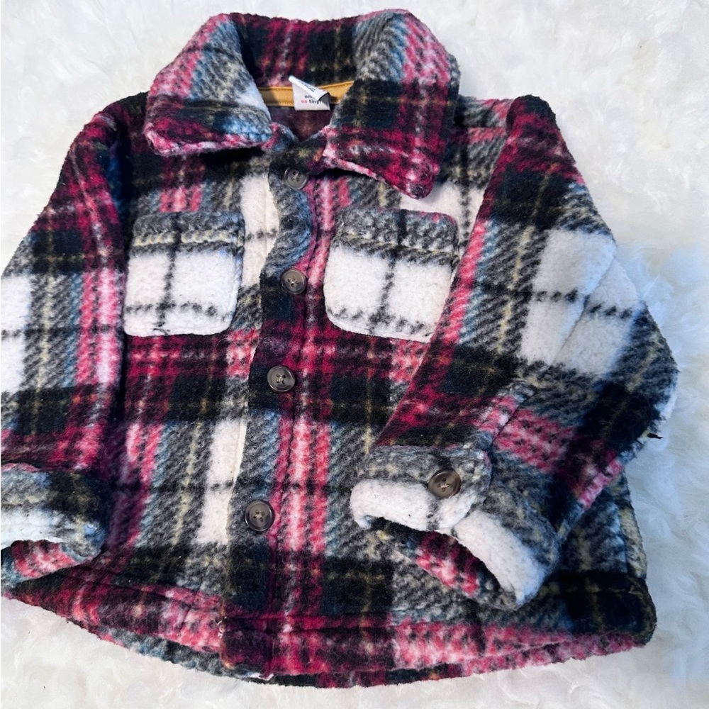 Unisex Old Navy Thick Fall Baby Jacket Sherpa Shacket | Size 6-12m